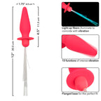 CALEXOTICS - SOUTHERN LIGHTS LIGHT UP ANAL PLUG 10 VIBRATIONS SILICONE PINK - Amore24