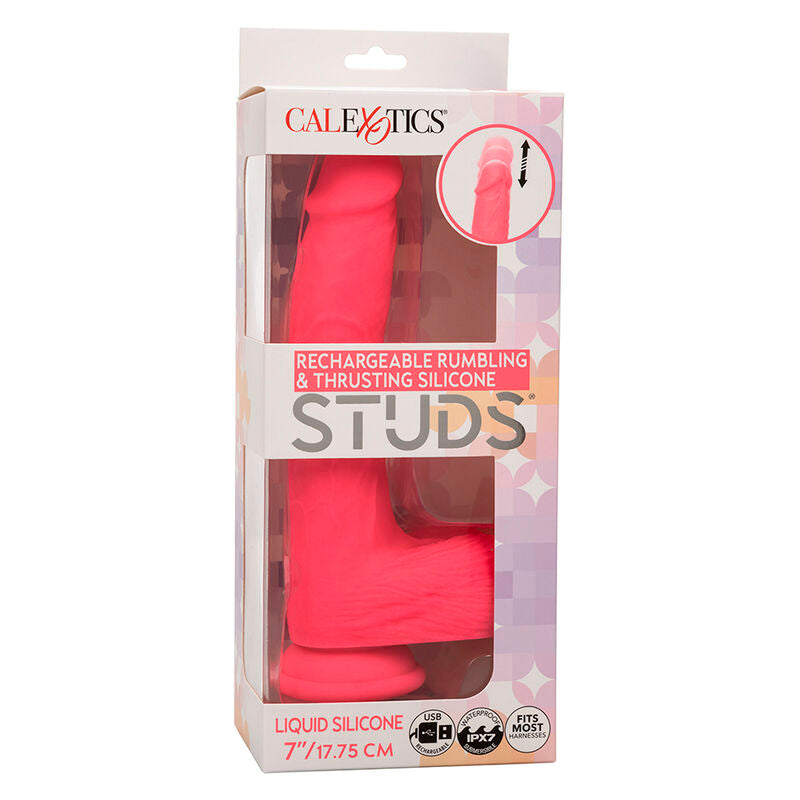 CALEXOTICS - STUDS REALISTIC VIBRATOR 10 VIBRATIONS PINK - Amore24