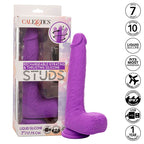 CALEXOTICS - STUDS RECHARGEABLE AND ROTATING VIBRATOR 10 VIBRATIONS PURPLE - Amore24