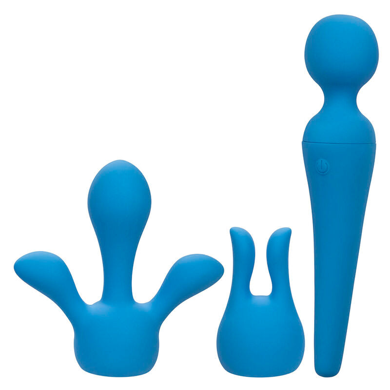 CALEXOTICS - COUTURE KIT VIBRATOR WAND 10 VIBRATIONS BLUE - Amore24