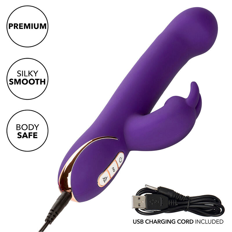 CALEXOTICS - JACK RABBIT VIBRATOR & STIMULATOR 7 VIBRATIONS AND SUCTIONS MODE BLUE - Amore24