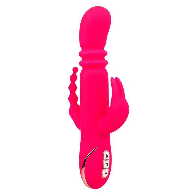 CALEXOTICS - JACK FANTASY TRIPLE HEATED VIBRATOR RABBIT PINK - Amore24