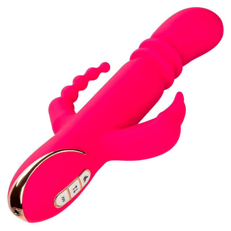 CALEXOTICS - JACK FANTASY TRIPLE HEATED VIBRATOR RABBIT PINK - Amore24