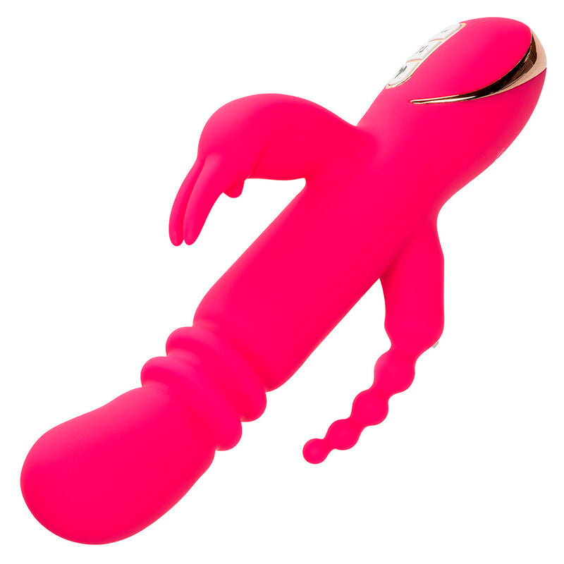 CALEXOTICS - JACK FANTASY TRIPLE HEATED VIBRATOR RABBIT PINK - Amore24