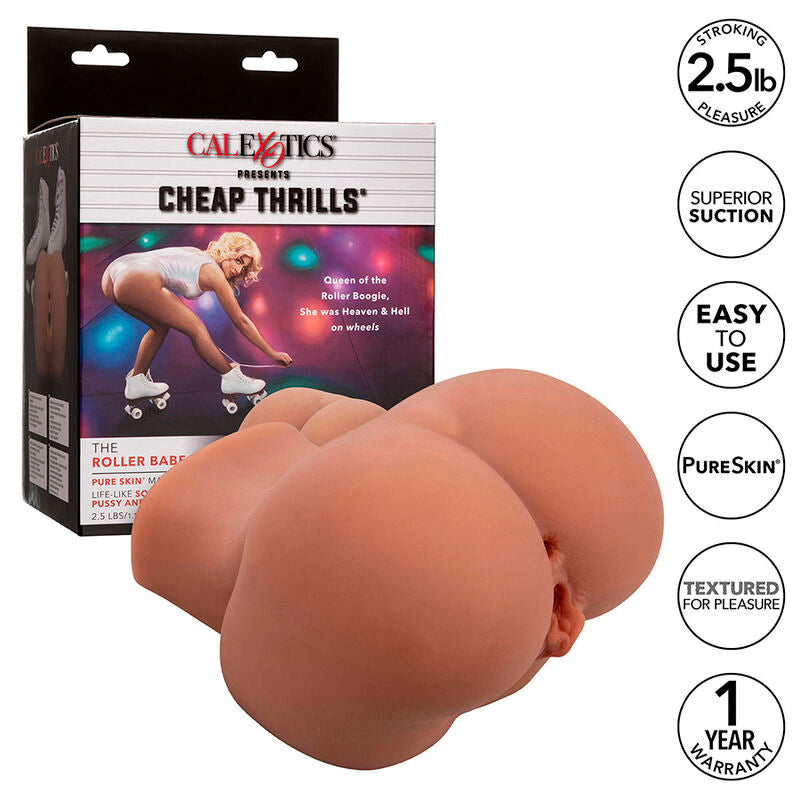 CALEXOTICS - THE ROLLER BABE DOUBLE REALISTIC MASTURBATOR FLESH - Amore24