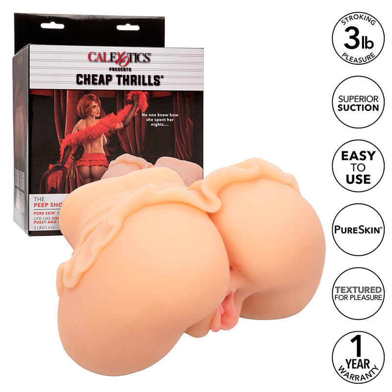 CALEXOTICS - THE PEEP SHOW GIRL DOUBLE REALISTIC MASTURBATOR FLESH - Amore24