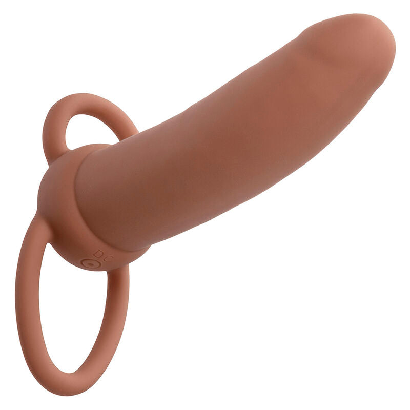 CALEXOTICS - MAXX THICK DUAL PENETRATOR 10 VIBRATIONS BROWN - Amore24