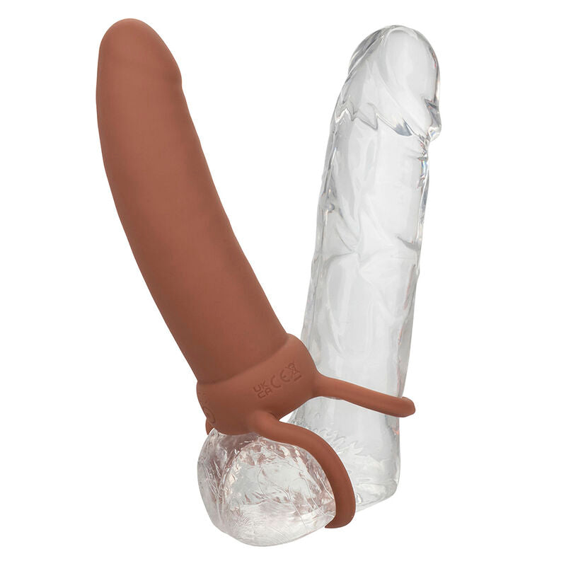CALEXOTICS - MAXX THICK DUAL PENETRATOR 10 VIBRATIONS BROWN - Amore24
