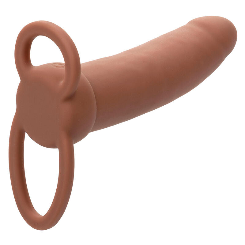 CALEXOTICS - MAXX THICK DUAL PENETRATOR 10 VIBRATIONS BROWN - Amore24