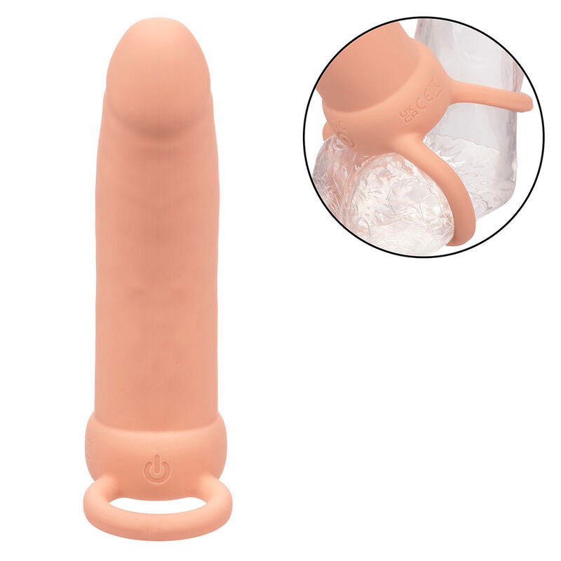 CALEXOTICS - MAXX THICK DUAL PENETRATOR 10 VIBRATIONS FLESH - Amore24
