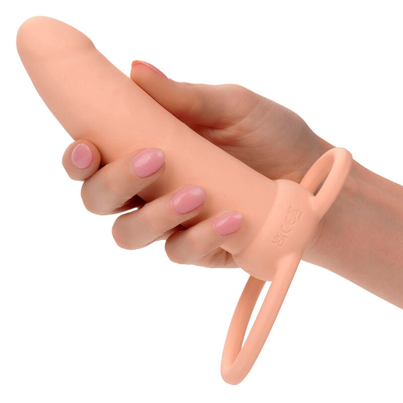 CALEXOTICS - MAXX THICK DUAL PENETRATOR 10 VIBRATIONS FLESH - Amore24