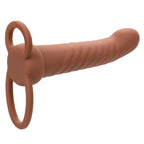 CALEXOTICS - MAXX RIBBED DUAL PENETRATOR 10 VIBRATIONS BROWN - Amore24