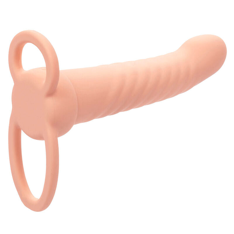CALEXOTICS - MAXX RIBBED DUAL PENETRATOR 10 VIBRATIONS FLESH - Amore24