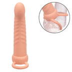 CALEXOTICS - MAXX RIBBED DUAL PENETRATOR 10 VIBRATIONS FLESH - Amore24