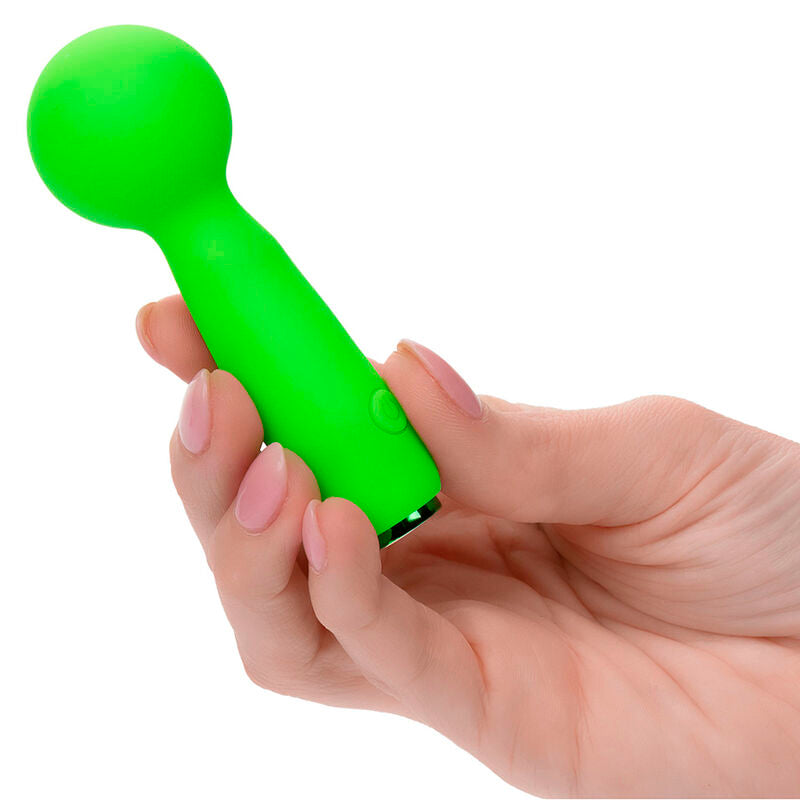 CALEXOTICS - NEON VIBES THE BUBBLY VIBE MINI MASSAGER 10 VIBRATIONS GREEN - Amore24