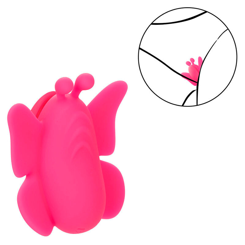 CALEXOTICS - NEON VIBES THE FLUTTER VIBE STIMULATOR 10 VIBRATIONS PINK - Amore24