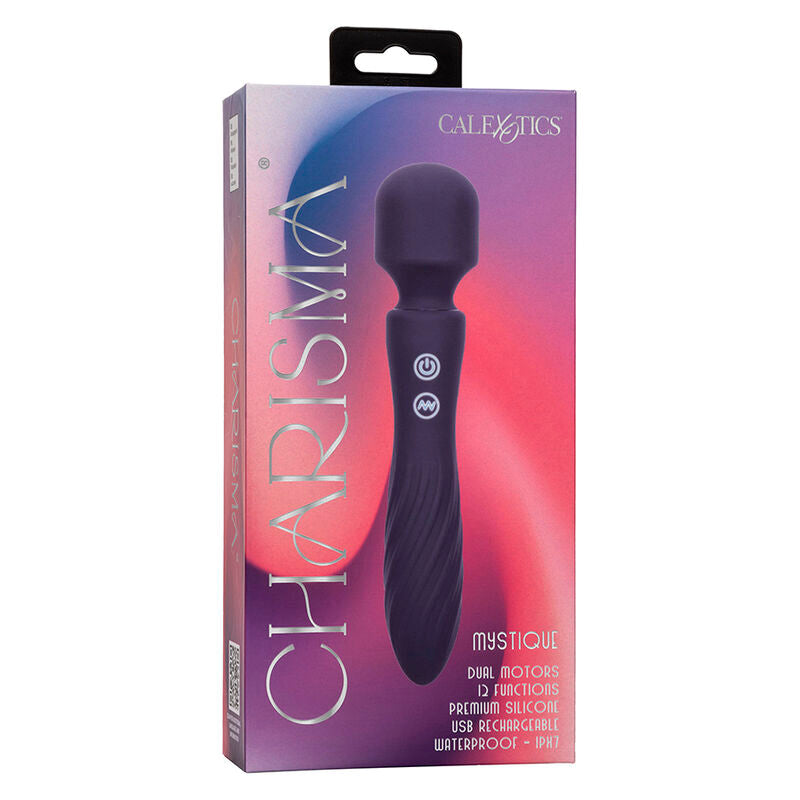 CALEXOTICS - CHARISMA MYSTIQUE MASSAGER DUAL MOTORS 12 FUNCTIONS 20,5 CM X 4.5 CM PURPLE - Amore24