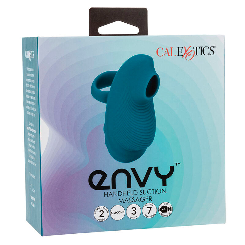 CALEXOTICS - ENVY HANDHELD ROLLING BALL MASSAGER 7 VIBRATIONS BLUE - Amore24