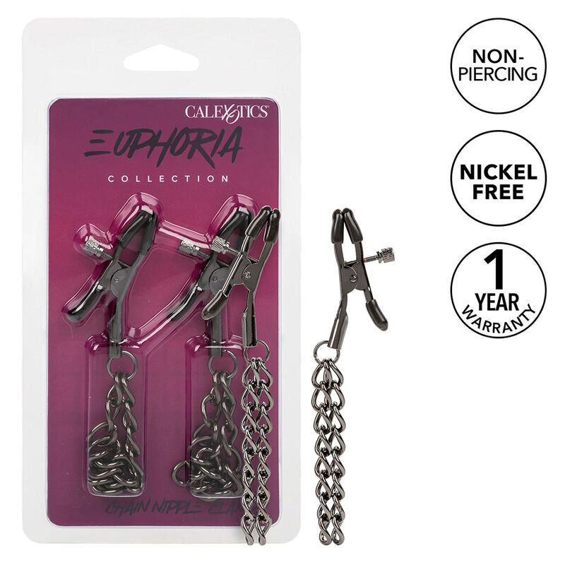 CALEXOTICS - EUPHORIA CHAIN NIPPLE CLAMPS 14.5 CM - Amore24