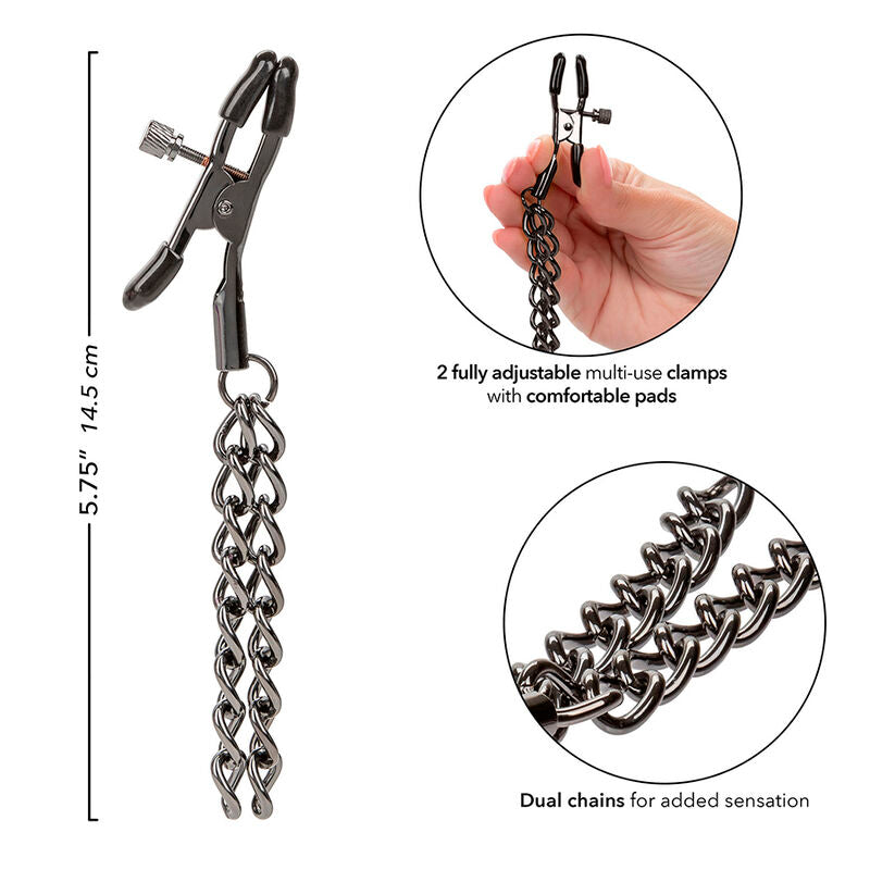 CALEXOTICS - EUPHORIA CHAIN NIPPLE CLAMPS 14.5 CM - Amore24