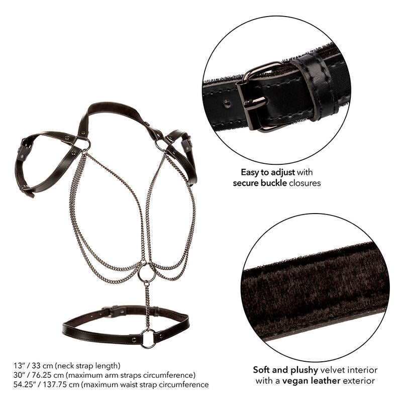 CALEXOTICS - EUPHORIA MULTICHAIN HALTER HARNESS PREMIUM PLUS SIZE - Amore24