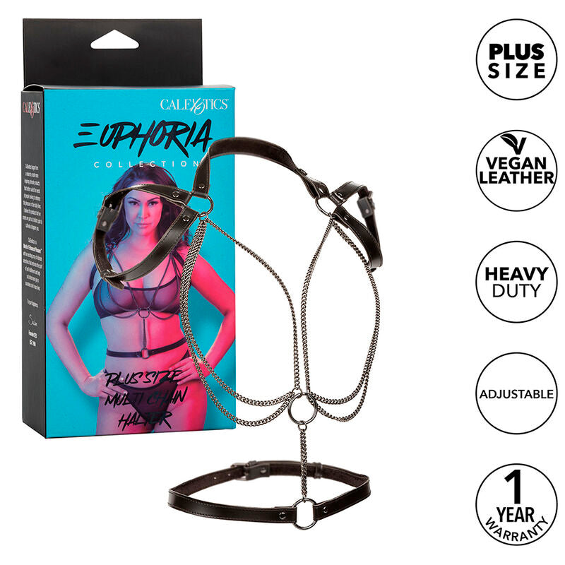 CALEXOTICS - EUPHORIA MULTICHAIN HALTER HARNESS PREMIUM PLUS SIZE - Amore24
