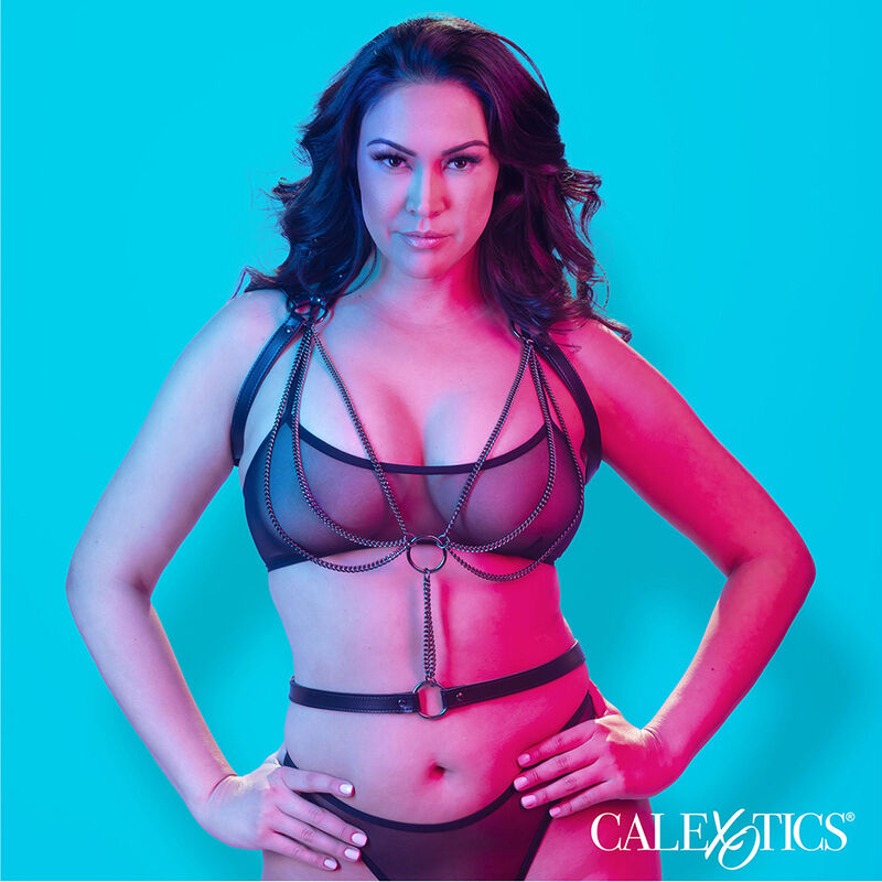 CALEXOTICS - EUPHORIA MULTICHAIN HALTER HARNESS PREMIUM PLUS SIZE - Amore24