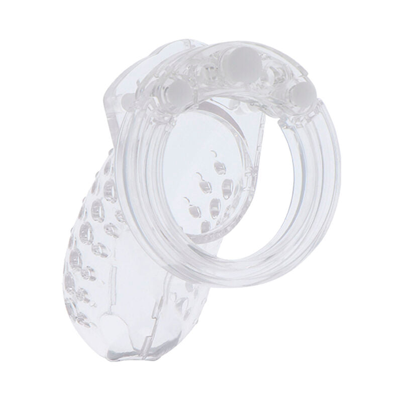 HIDDEN DESIRE - EXTREME CHASTITY COCK CAGE ACRYLIC ADJUSTABLE CLEAR - Amore24