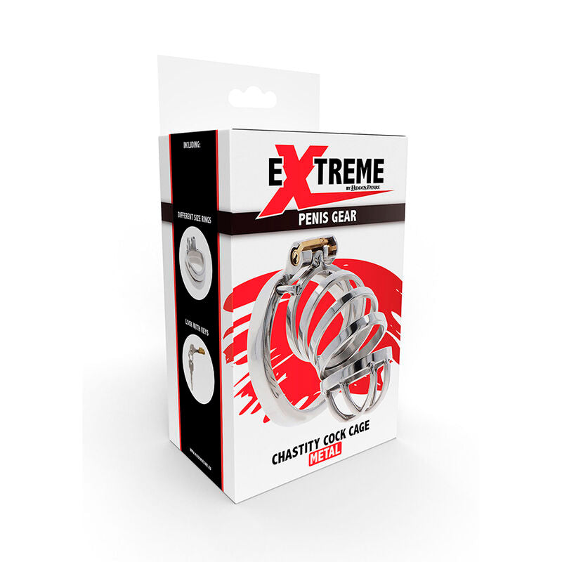 HIDDEN DESIRE - EXTREME CHASTITY COCK CAGE METAL - Amore24