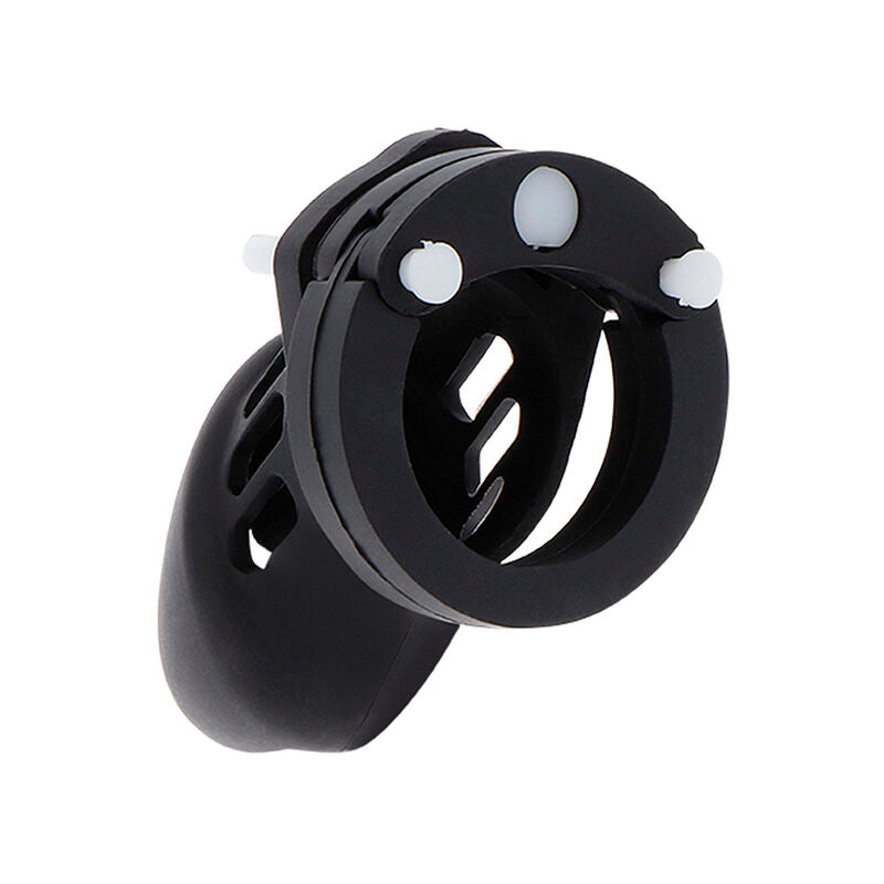 HIDDEN DESIRE - EXTREME CHASTITY COCK CAGE SILICONE SIZE S BLACK - Amore24