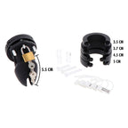 HIDDEN DESIRE - EXTREME CHASTITY COCK CAGE SILICONE SIZE S BLACK - Amore24