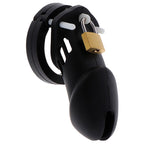 HIDDEN DESIRE - EXTREME CHASTITY COCK CAGE SILICONE SIZE L BLACK - Amore24