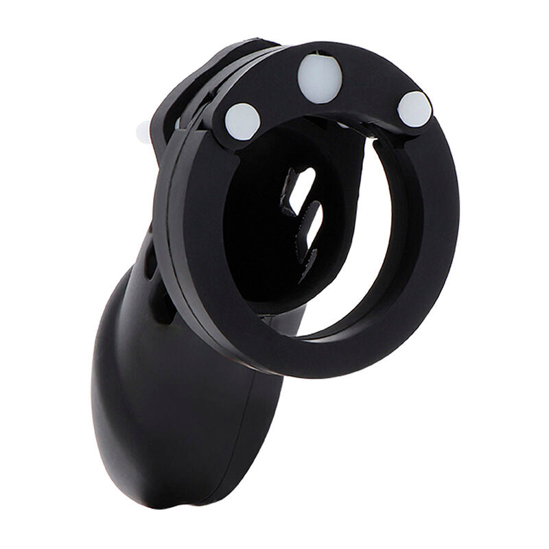 HIDDEN DESIRE - EXTREME CHASTITY COCK CAGE SILICONE SIZE L BLACK - Amore24