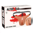 HIDDEN DESIRE - ALTER EGO ADJUSTABLE OPEN VAGINA STRING FLESH - Amore24