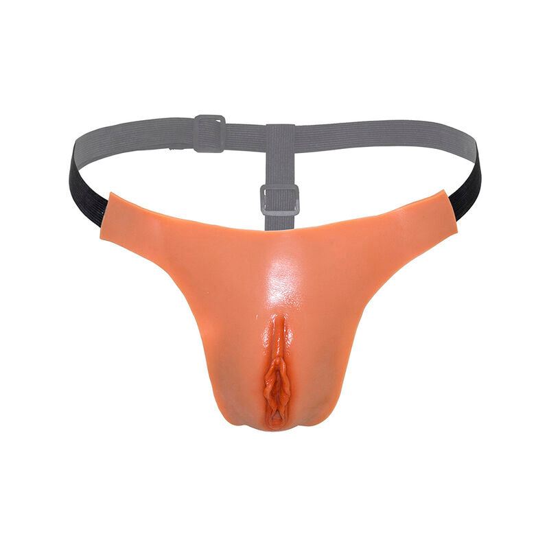 HIDDEN DESIRE - ALTER EGO ADJUSTABLE OPEN VAGINA STRING FLESH - Amore24