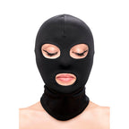 NS NOVELTIES - FETISH & FASHION EYES AND MOUTH HOOD NYLON BLACK - Amore24
