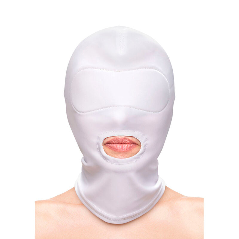 NS NOVELTIES - FETISH & FASHION MOUTH HOOD NYLON WHITE - Amore24