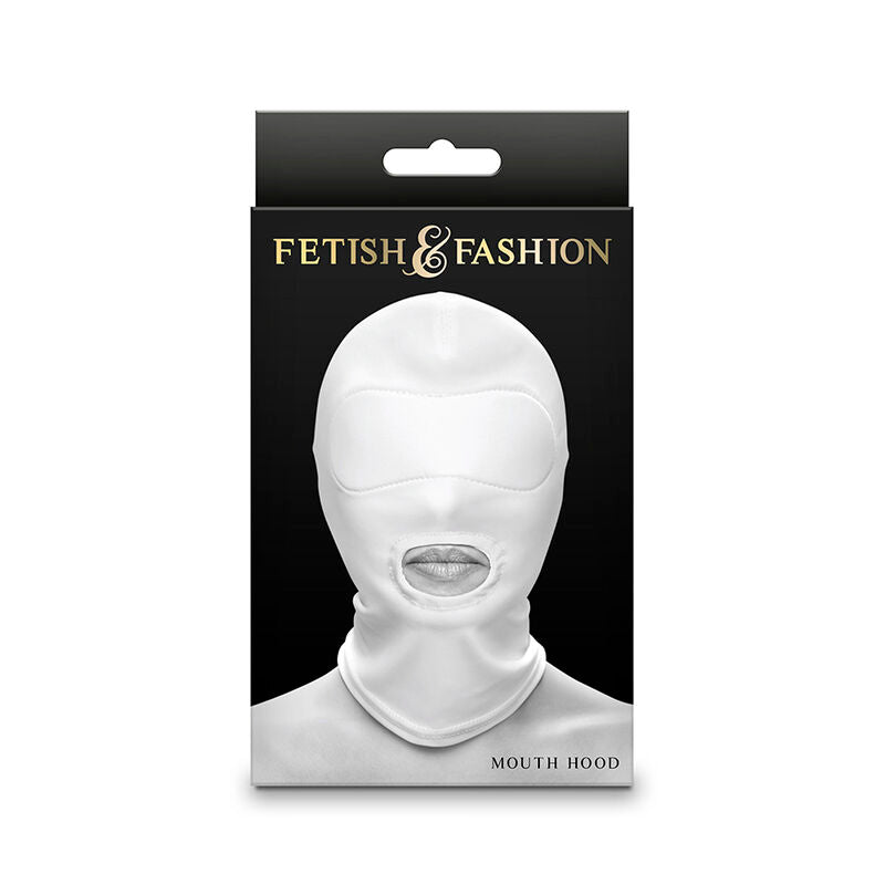 NS NOVELTIES - FETISH & FASHION MOUTH HOOD NYLON WHITE - Amore24
