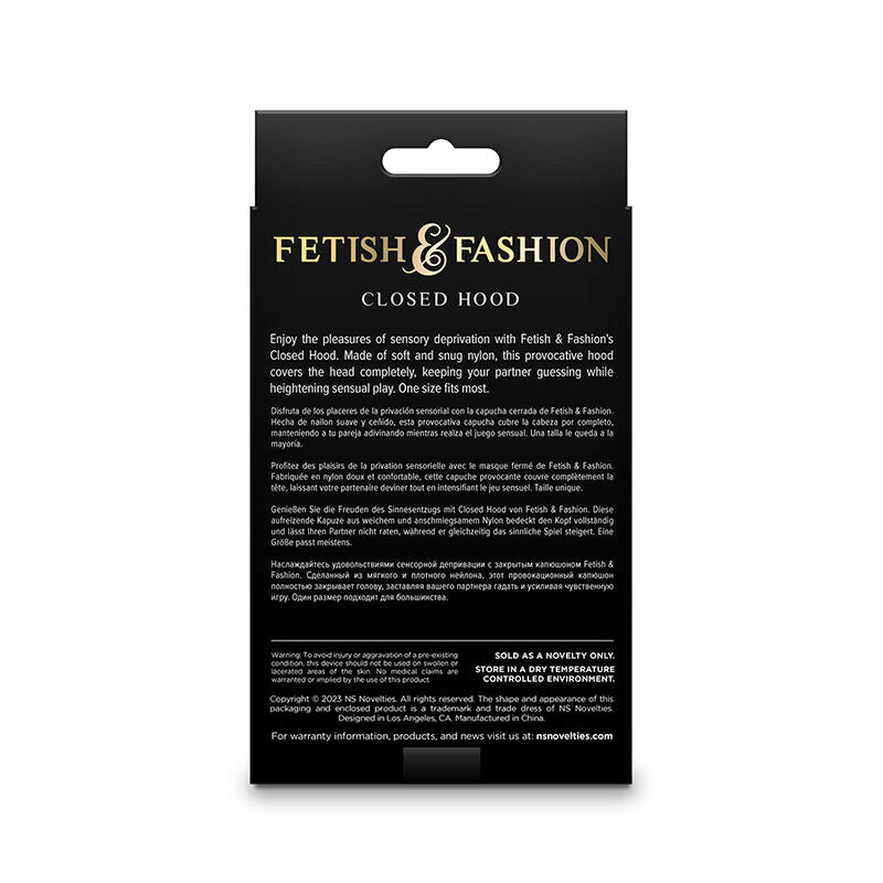 NS NOVELTIES - FETISH & FASHION CLOSED HOOD NYLON WHITE - Amore24
