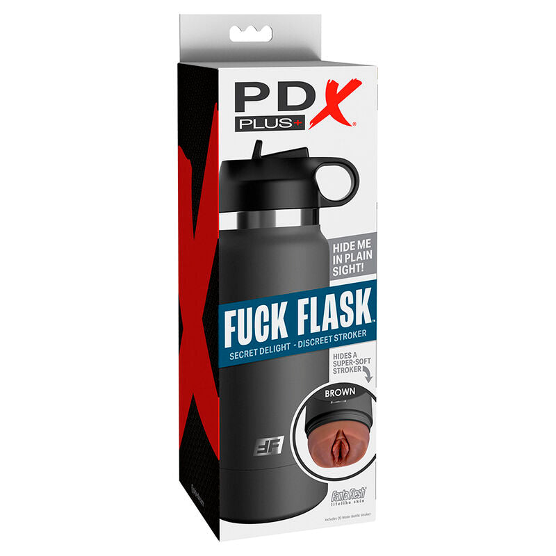 PDX PLUS - FUCK FLASK VAGINE DISCRET STROKER BROWN MODEL 2 - Amore24