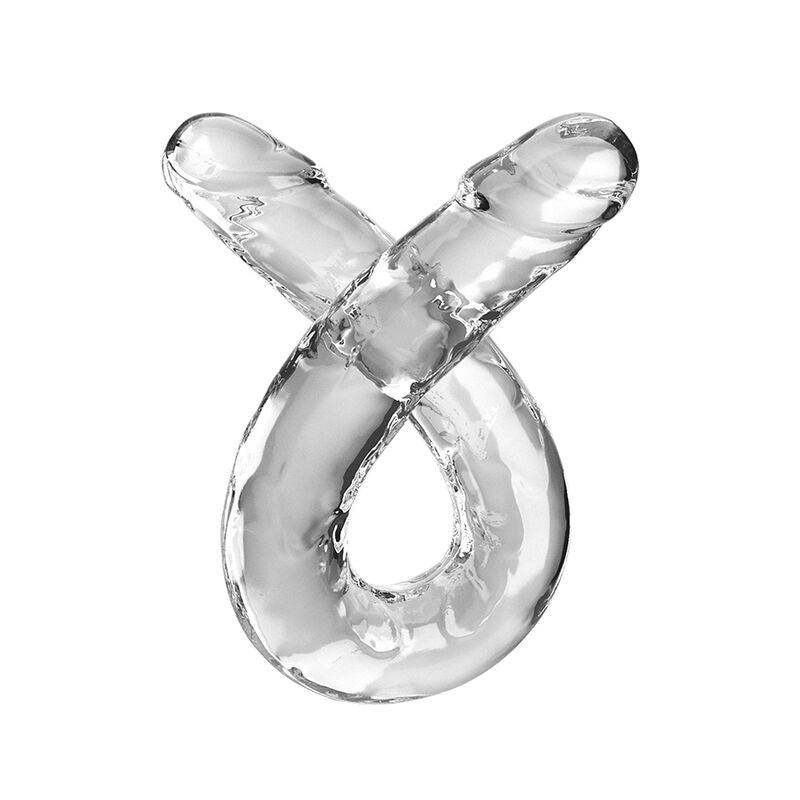 KING COCK - DOUBLE TROUBLE DOUBLE DILDO 46 CM CLEAR - Amore24