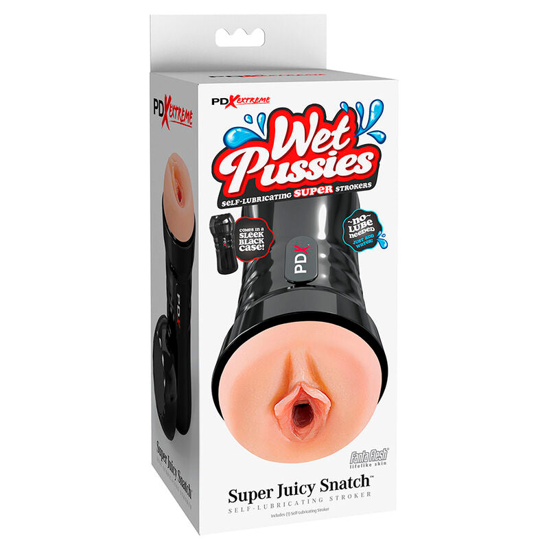 PDX EXTREME - WET PUSSIES SELF-LUBRICATING VAGINA MASTURBATOR FLESH - Amore24