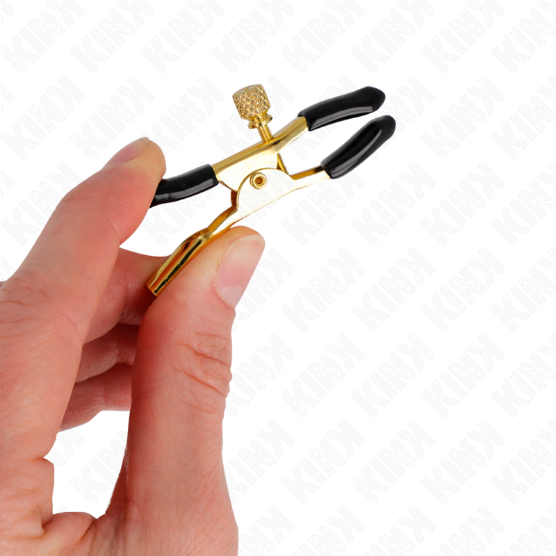 KINK - GOLD NIPPLE CLAMPS 6 CM - Amore24