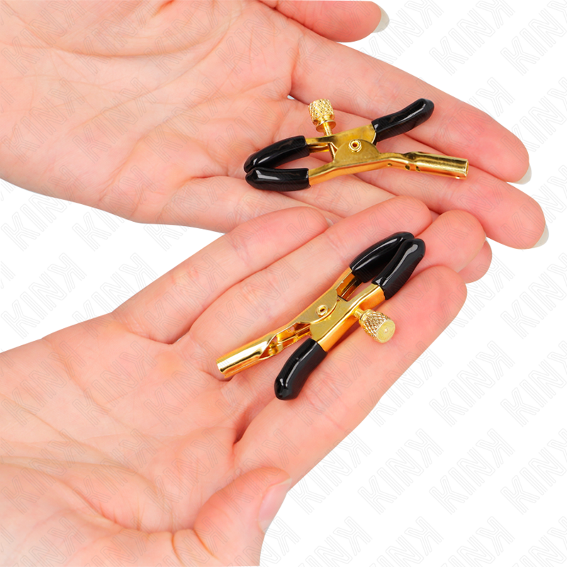 KINK - GOLD NIPPLE CLAMPS 6 CM - Amore24