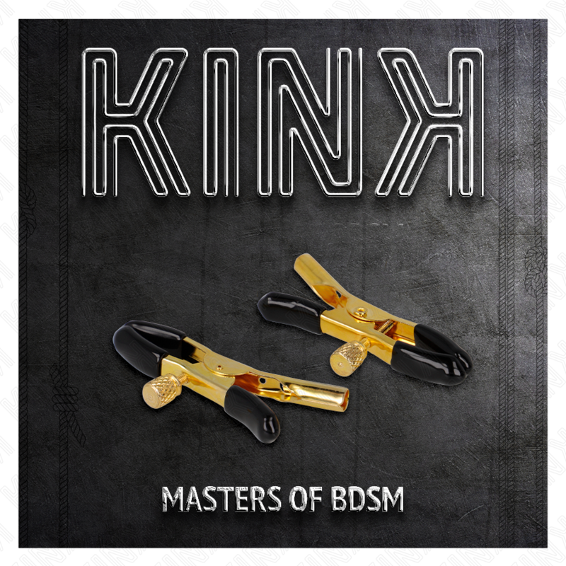 KINK - GOLD NIPPLE CLAMPS 6 CM - Amore24