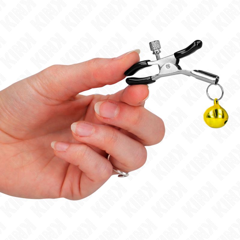 KINK - GOLD SINGLE BELL NIPPLE CLAMP 6 CM - Amore24