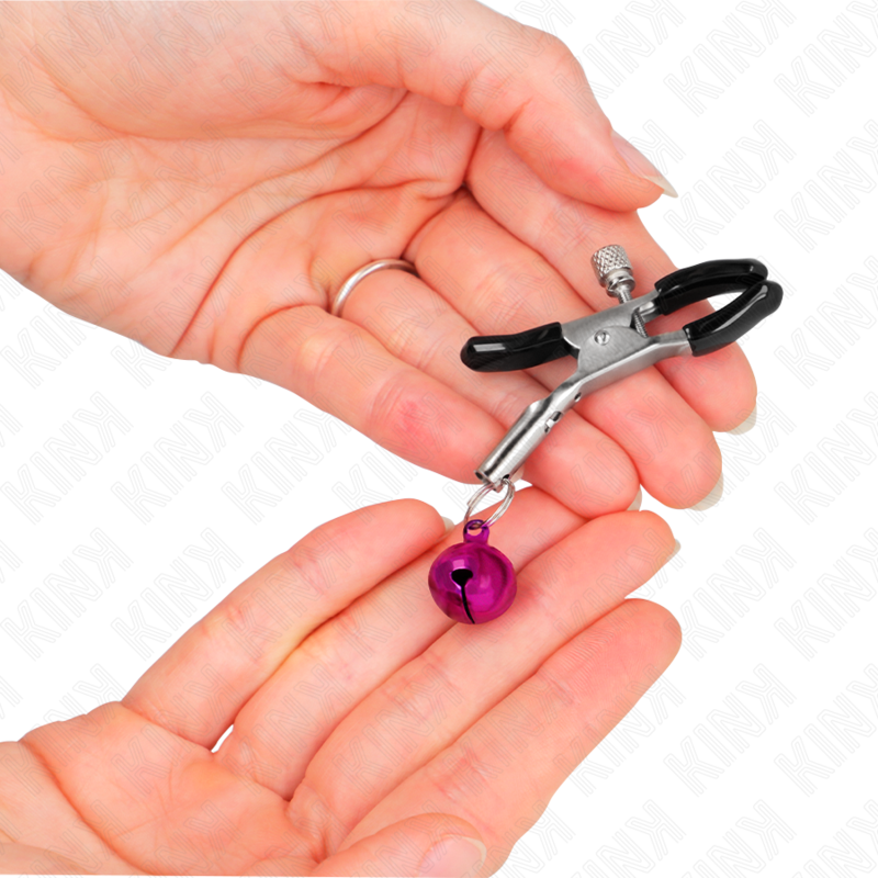KINK - PURPLE SINGLE BELL NIPPLE CLAMP 6 CM - Amore24