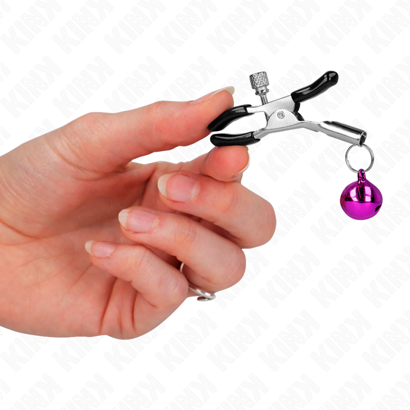 KINK - PURPLE SINGLE BELL NIPPLE CLAMP 6 CM - Amore24