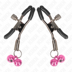 KINK - DOUBLE BELL NIPPLE CLAMP PINK 6 CM - Amore24