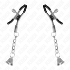 KINK - SILVER BELL PENDANT NIPPLE CLAMPS 6 CM - Amore24